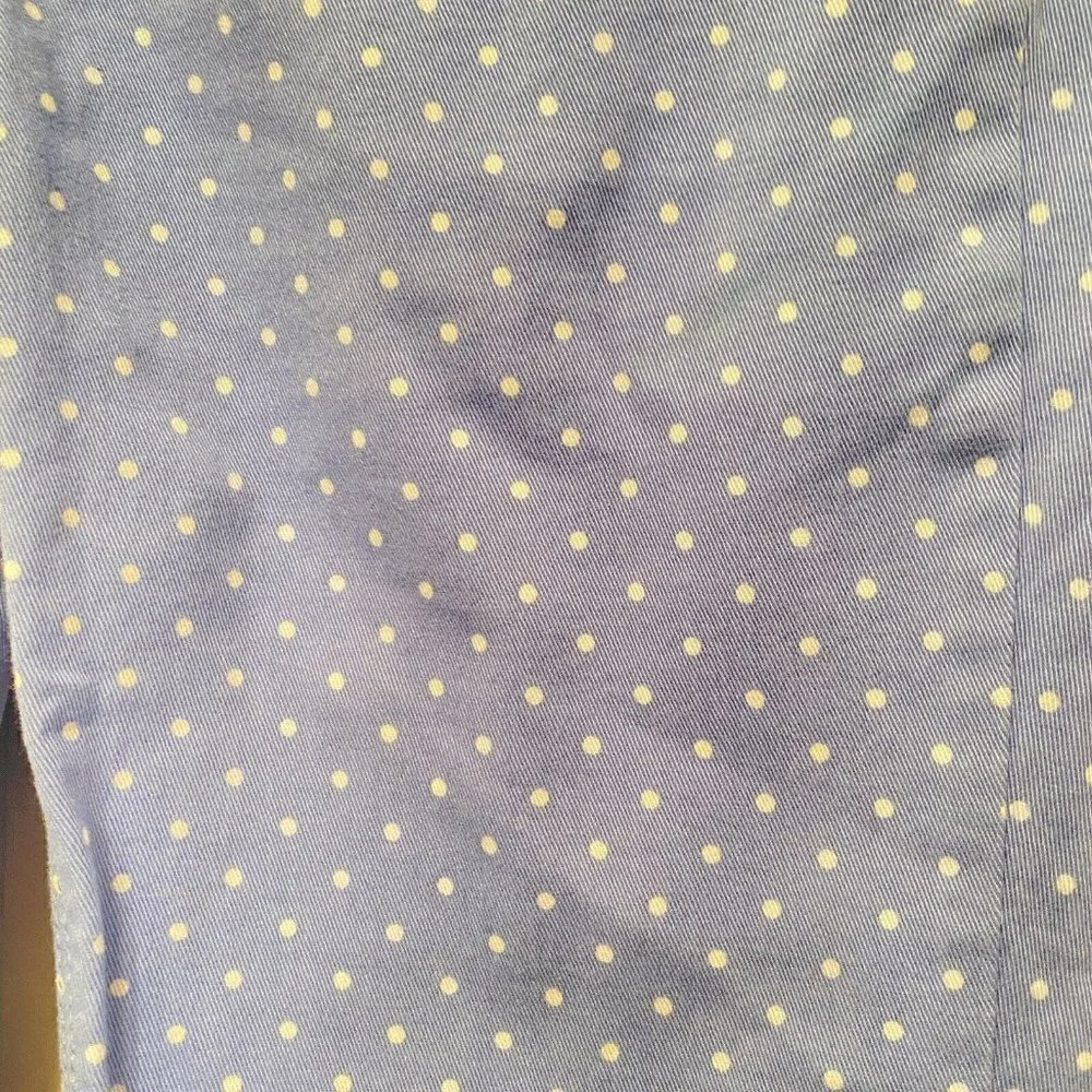 Gymboree Girl’s Light‎ Blue Super Skinny Polka Dot Jeans Pant Sz 12